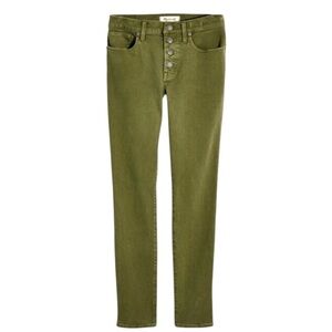 Madewell Olive High-Waisted Skinny Jeans sz 27/26